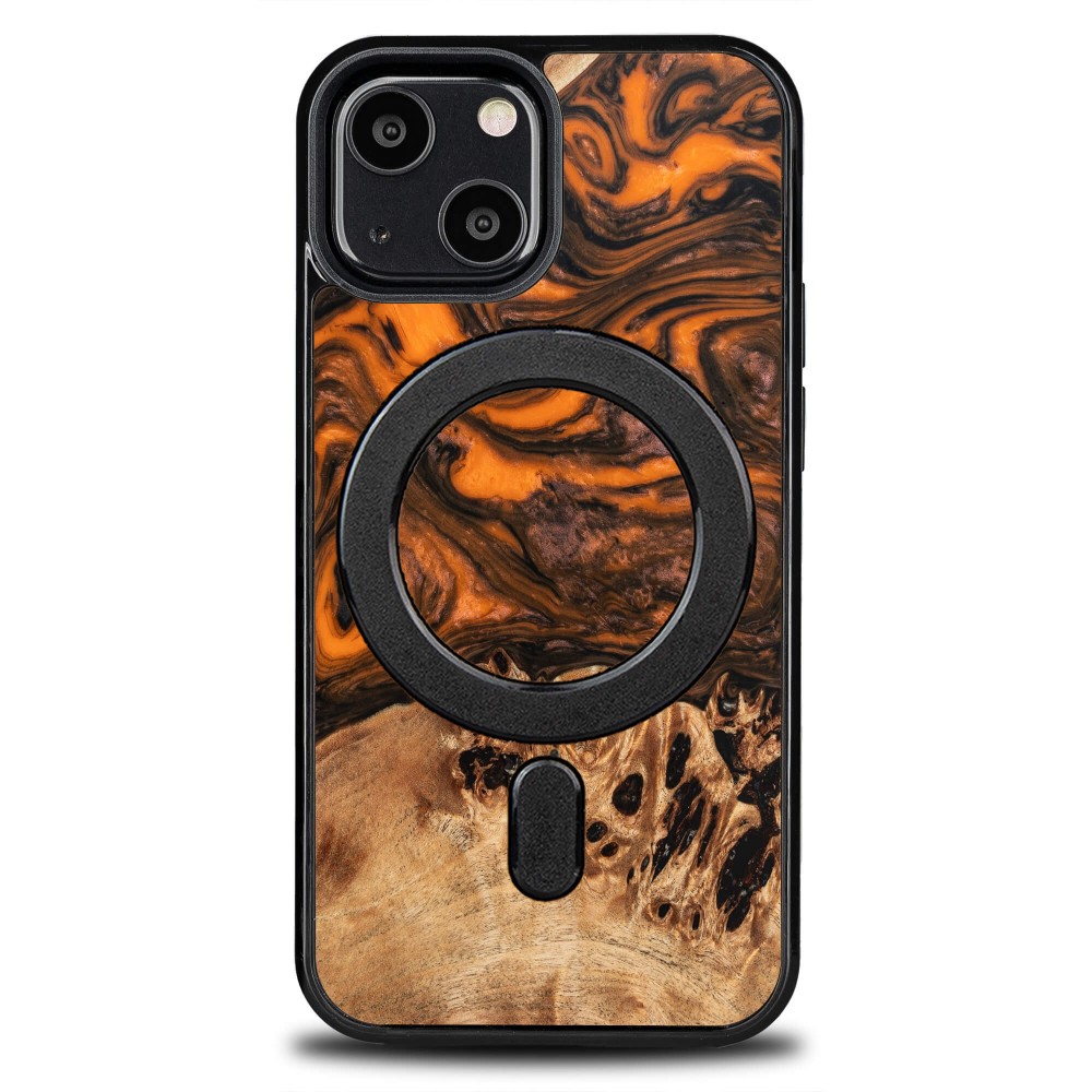 Bewood Unique Hülle Für Iphone 13 Mini - Orange Mit Magsafe