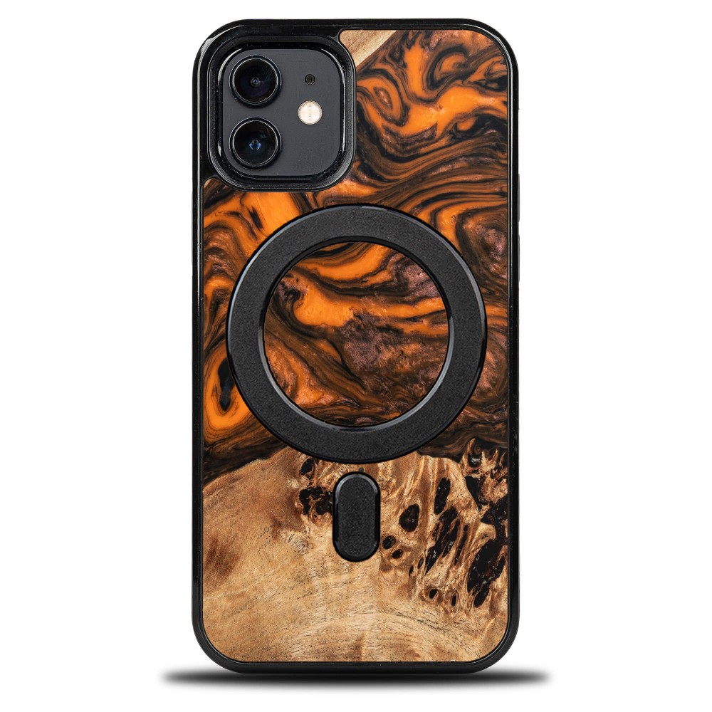 Bewood Einzigartige Hülle Für Iphone 12 / 12 Pro - Orange Mit Magsafe