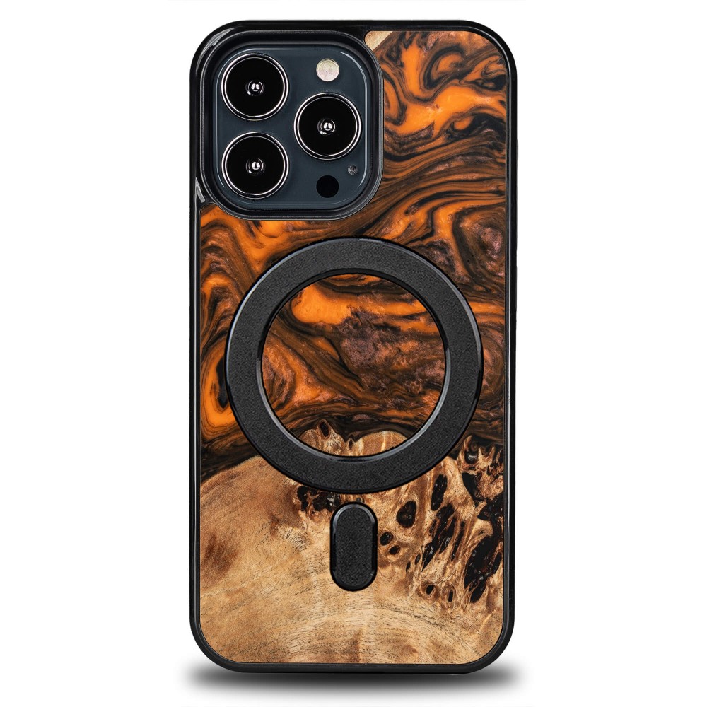 Bewood Unique Hülle Für Iphone 13 Pro - Orange Mit Magsafe