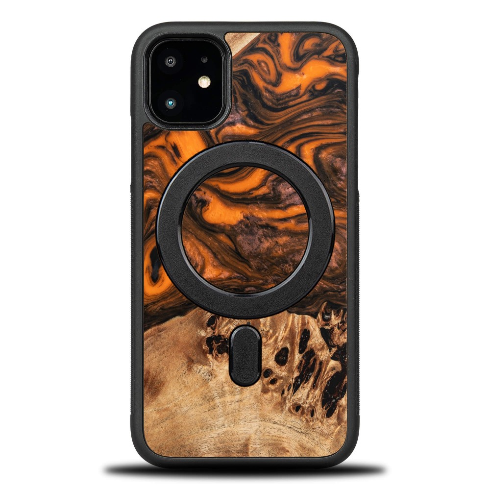 Bewood Unique Hülle Für Iphone 11 - Orange Mit Magsafe