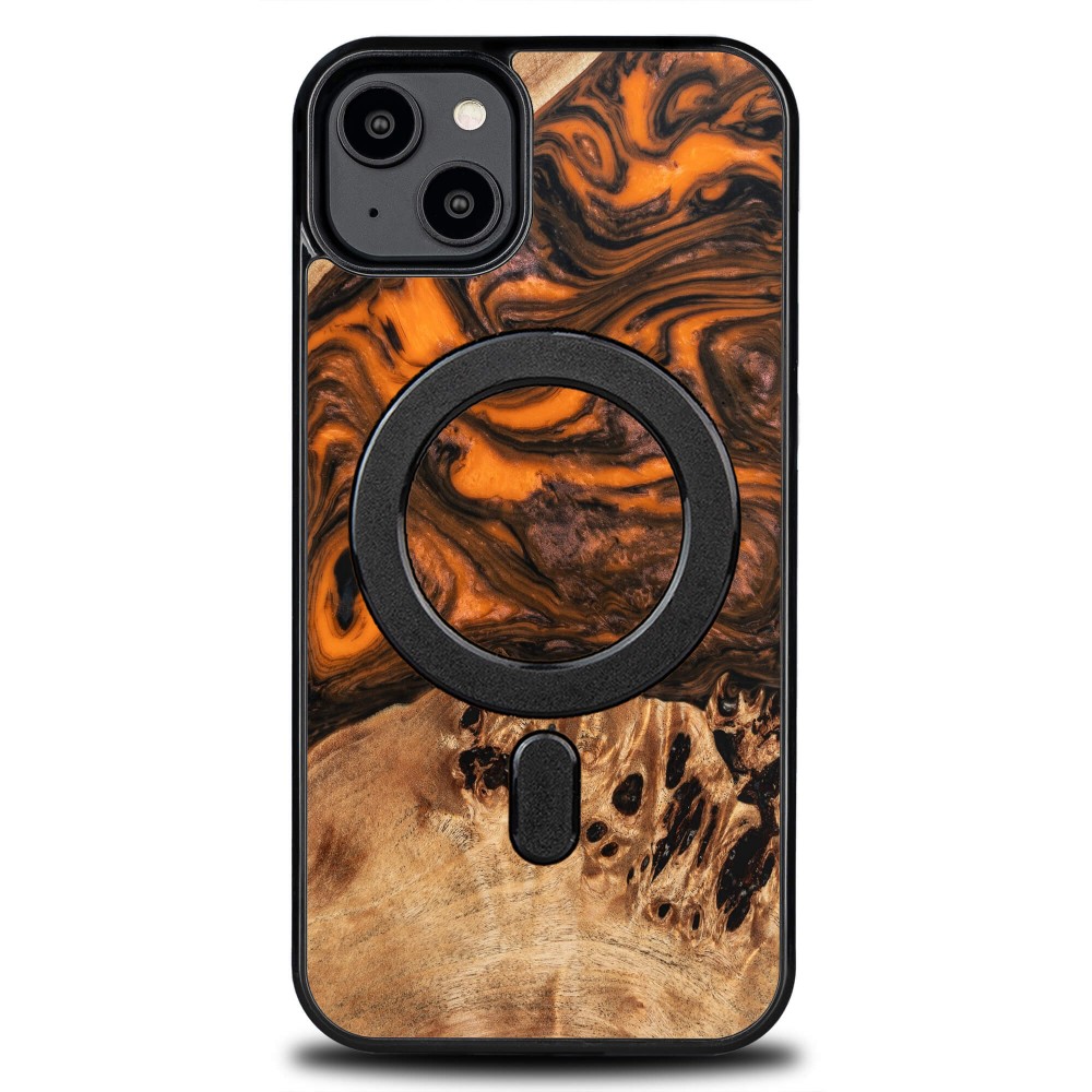 Bewood Unique Hülle Für Iphone 15 Plus - Orange Mit Magsafe