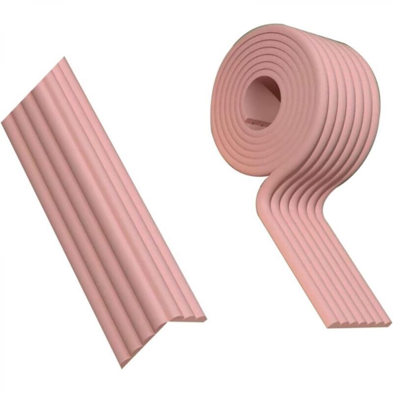 [niemals Verwendet] Eckenschutz, Kantenschutzleisten, Strapazierfähige Eckpolster Aus Weichem Schaumstoff Für Möbel (rosa, 8 Cm Breit X 2 M Lang).