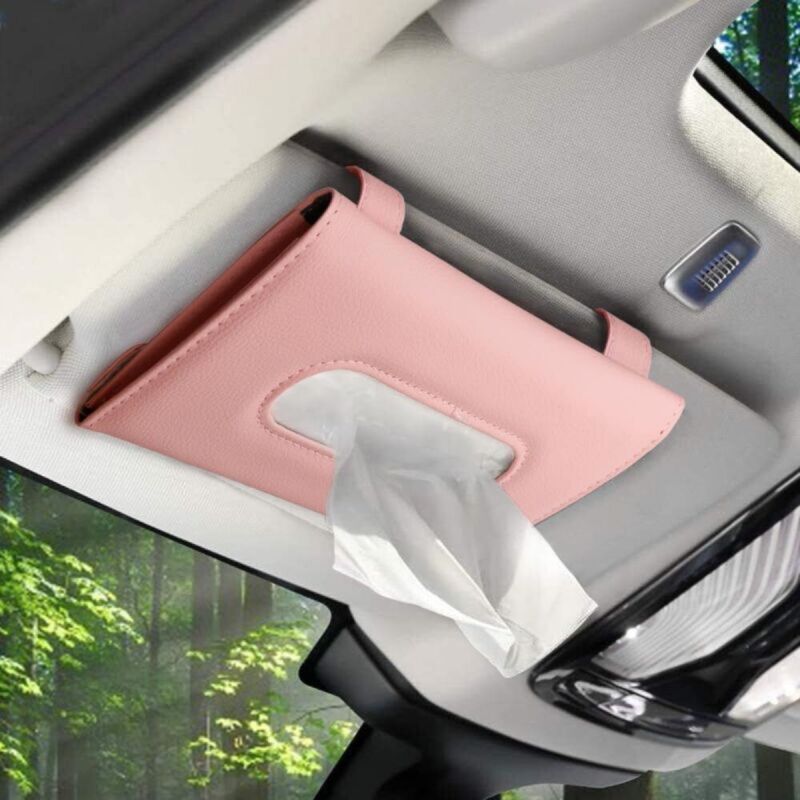 [niemals Verwendet] Rosa Auto-taschentuchspender, 23 X 13 X 3 Cm, 1 Stück. Taschentuchspender, Taschentuchbox, Taschentuchclip.