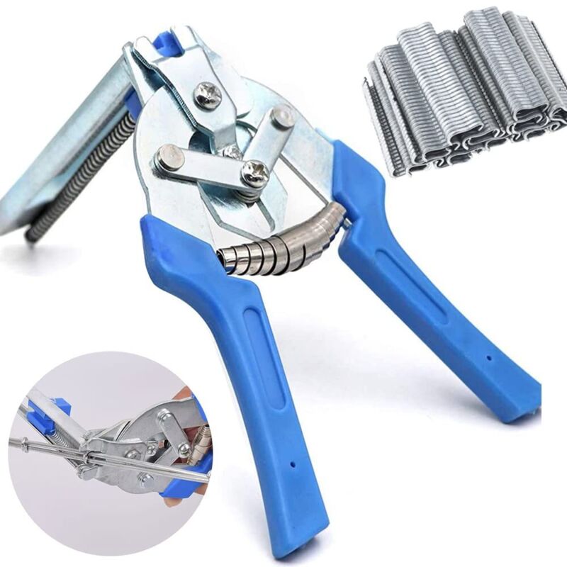 Schweineringclip Mit 600 Clips M Für Haustierkäfige, Hühner-, Wachtel-, Vogel-, Katzen-, Hunde- Und Kaninchenkäfige (montagewerkzeug)