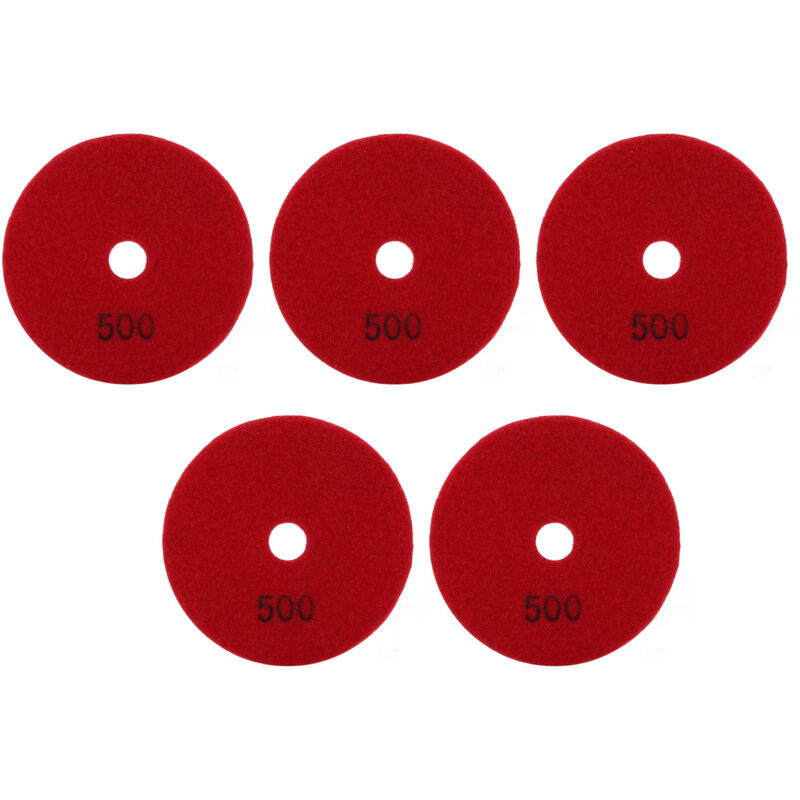 Lot De 5 Disques Diamantés De Polissage Humide 4 Pouces Pour Marbre Granit Céramique