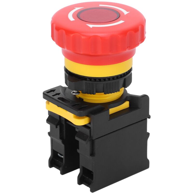 Button D'Arrêt Urgence Bouton Rotatif Outils Manuel Matériel Industriel Rouge 10a 600v