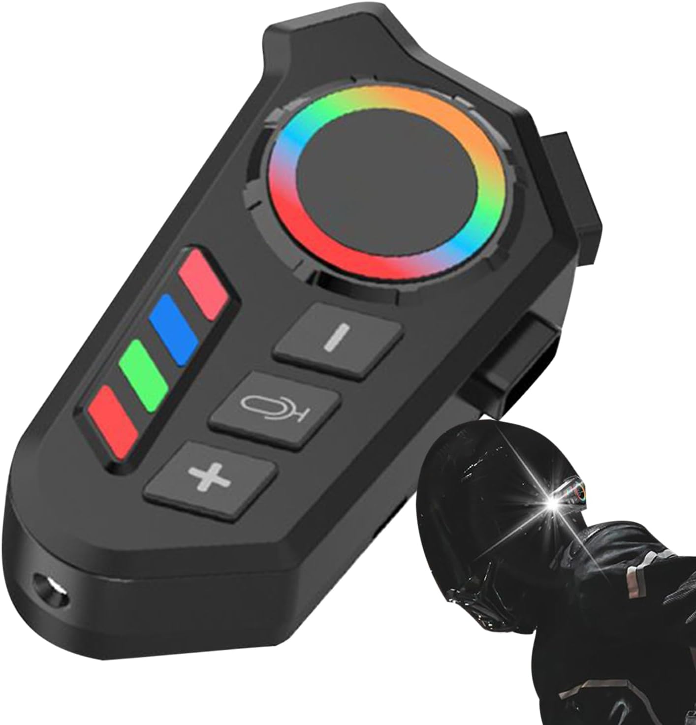 Universelle Motorrad-kopfhörer, Gegensprechanlage – Sprachassistent, Farbiges Licht, Geräuschunterdrückung, Wasserdicht, Unisex Für Motorrad, Fahrrad, Schneemobil