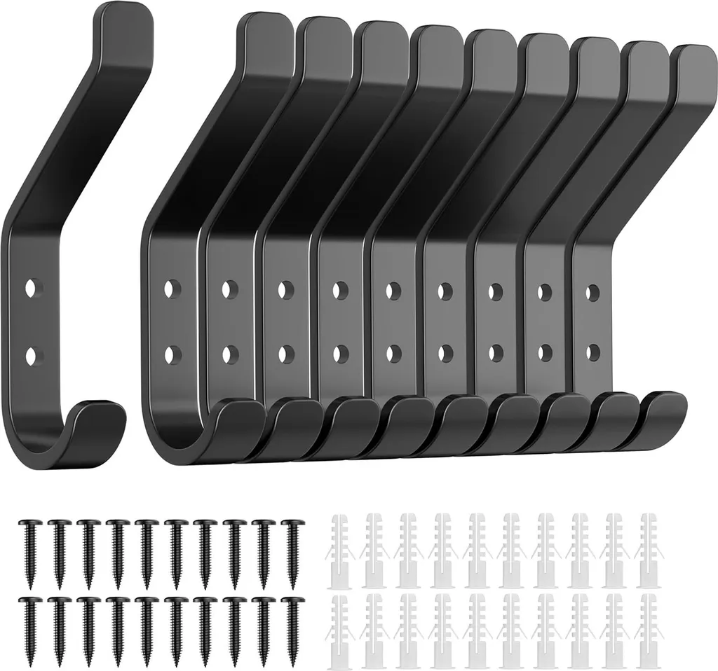 Wandhaken, Huthaken, Robust, Rostfrei, Einfach Zu Montieren, Gebogenes Design, Multifunktionale Kleiderhaken