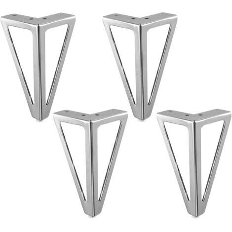 4-teiliges Ersatz-möbelbeinset Aus Metall, 15 Cm, Schwarz, Für Diy-tischbeine, Schrankbeine, Stuhlbeine, Betten, Kleiderschränke, Sofas Usw