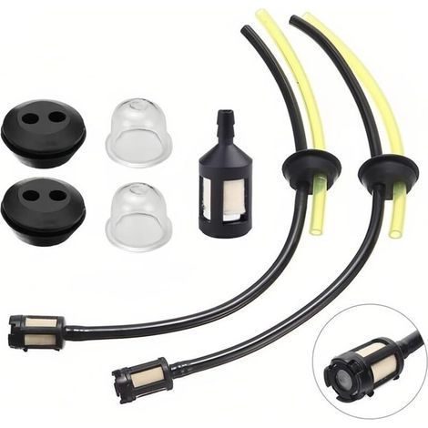 7 Pièces Kit Universel Filtre À Essence, Durite Essence, Joint En Caoutchouc, Débroussailleuse Thermique, Réservoir De Carburant, Pour Coupe-herbe