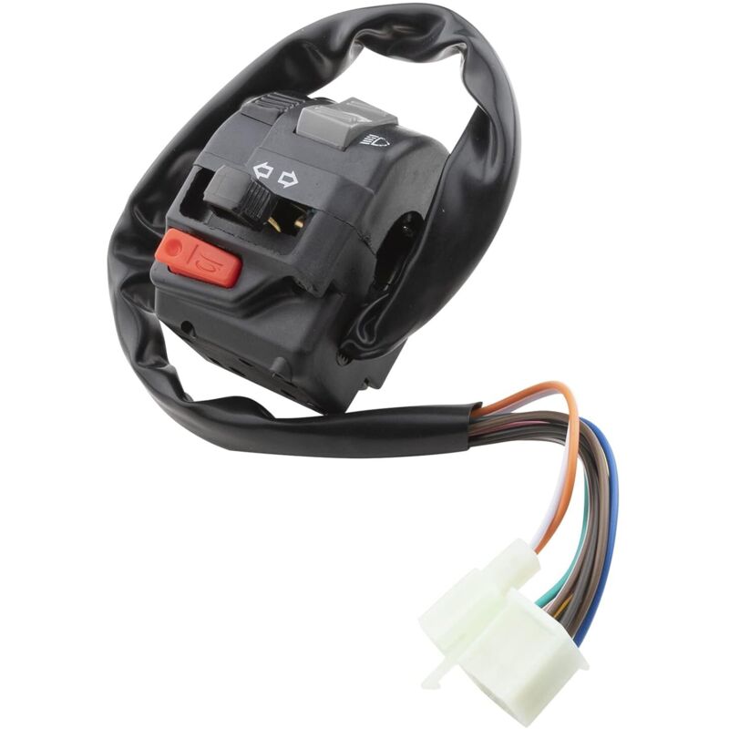 Bardusch Motorrad-atv-lenkerschalter 7/8" 22mm 12v Blinker Für Nebelscheinwerfer Mit Kabelbaum
