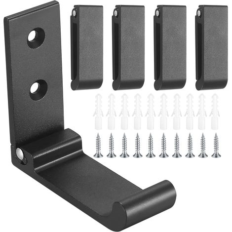 Klappbare Wandhaken (5 Stück), Faltbare Kleiderhaken, Kopfhörerhaken Aus Aluminium, Für Zuhause, Mäntel, Wohnzimmer, Wände Und Küche.