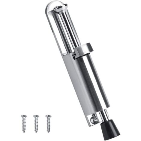 Türhalter, Türanschlag, Fuß Aus Widerstandsfähigem Weichem Gummi, Zinklegierung, 6 Zoll (silber)