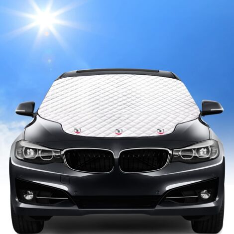 Auto-windschutzscheibenabdeckung, Magnetischer Sonnenschutz Gegen Frost Und Schnee, Uv- Und Sonnenschutz, Faltbar, Universell Für Pkw Und Suvs (193 × 126 Cm)