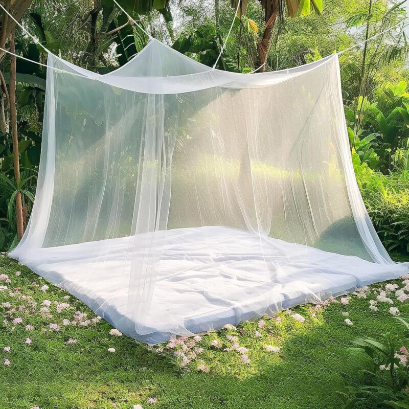 Moskitonetz (220 X 200 X 200 Cm), Ideal Für Schlafzimmer Und Reisen. Dank Des Feinen, Strapazierfähigen Netzes Ist Es Leicht Und Perfekt Für Zuhause, Unterwegs Und Beim Camping. Schützt Effektiv Vor M