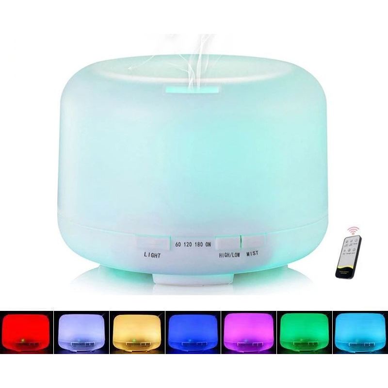 Aromatherapie-luftbefeuchter Mit 7-farbiger Led-beleuchtung, Ultraschall-luftbefeuchter, Ätherischem Öl-diffusor Mit Fernbedienung