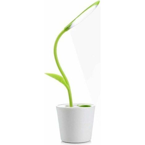 Kabellose Schreibtischlampe, Led-touch-leselampe Mit Einstellbarer Helligkeit Und Stifthalter, Schreibtischdekoration, Originelles Geschenk Für Teenager-mädchen, Umweltfreundlich [energieklasse]