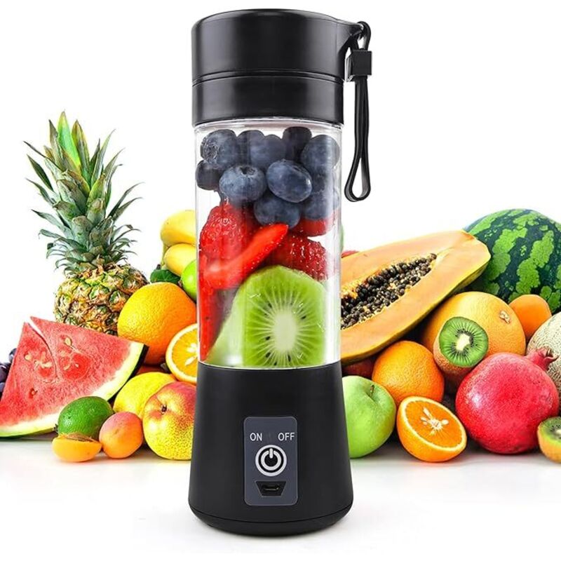 Moisturnt 380-ml-tragbarer Mixer Für Shakes Und Smoothies: Mini-mixer, Usb-wiederaufladbarer Zitrusentsafter, Geeignet Für Zuhause, Outdoor-sport Und Reisen