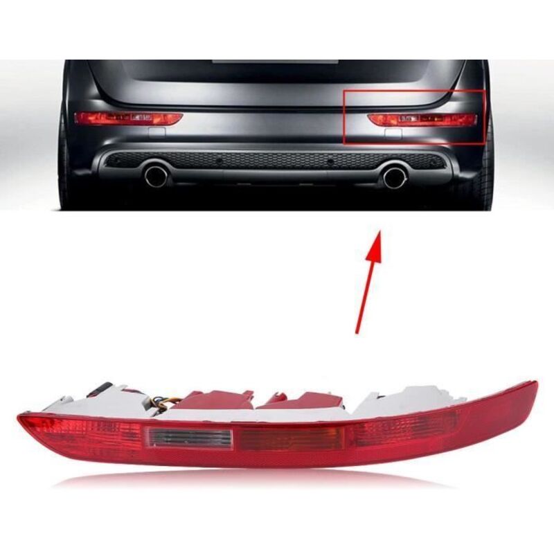 Feu Antibrouillard Arrière Arrière Droite Arrière Pare-chocs Inférieur Rouge Pour Audi Q5 2006-2016