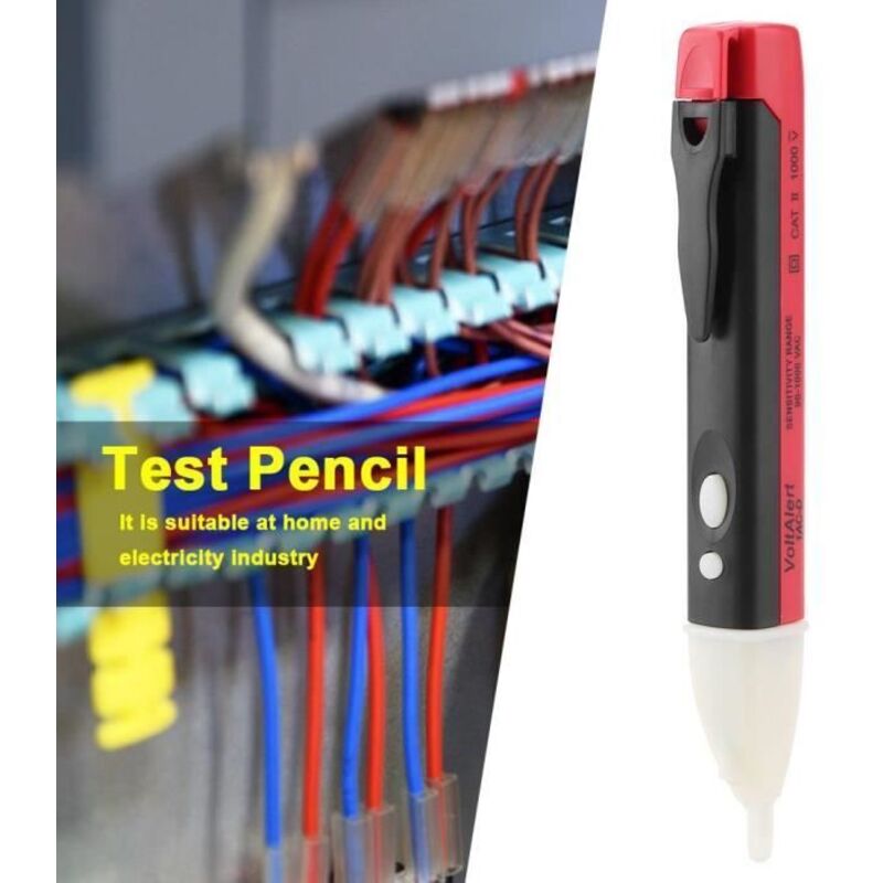 Crayon De Test Électrique - Qilu - Modèle Isolé - Tension Maximale 1000 V - Abs Non Toxique - Rouge