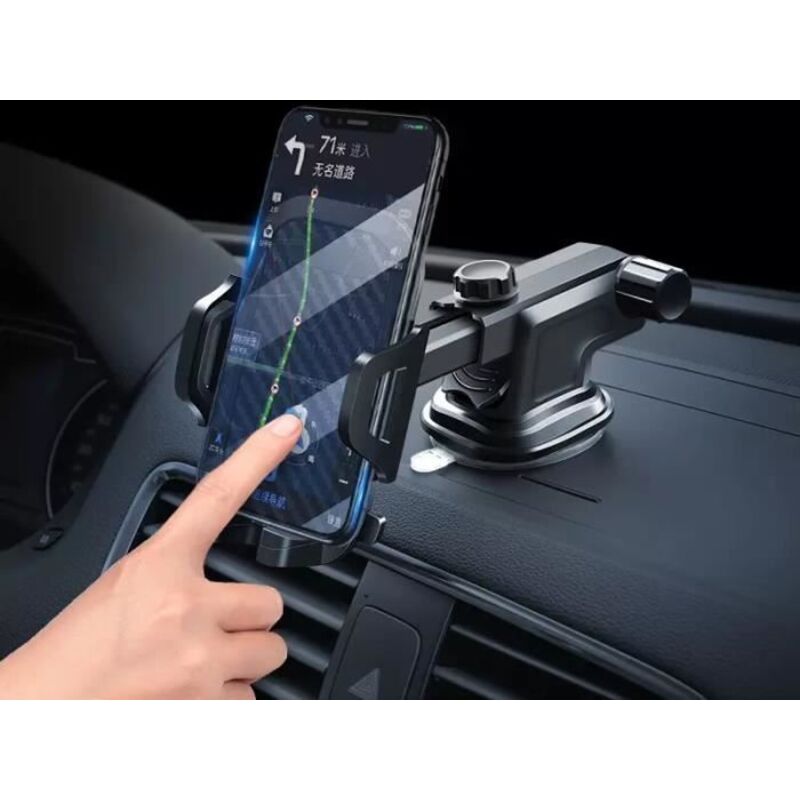 Support Téléphone Voiture Ventouse Universel Gps- Réglable 360°, Pour Smartphone Iphone Xs-xr Samsung S10 S9 Huawei P30 P20lite Xia