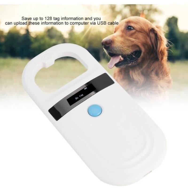 Scanneur D'identification - Duokon - Rechargeable - Écran Oled - Lecture Fdx-b/emid - Alarme Batterie Faible
