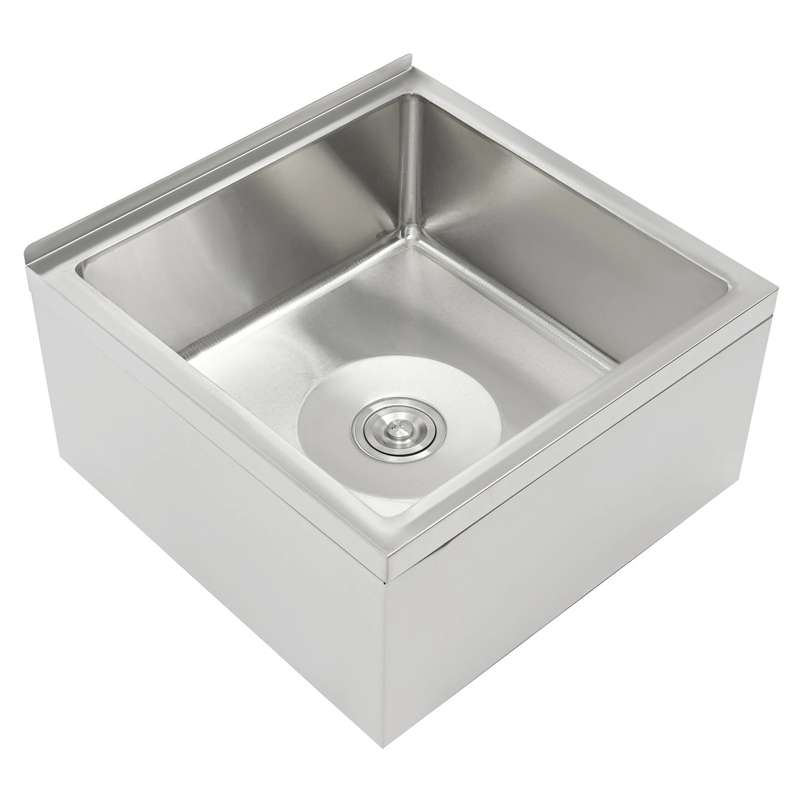 Gewerbliches Einzelbecken-spülbecken, 56 X 48 X 31 Cm, Freistehendes Mehrzweck-spülbecken, Küchenspüle Im Gastronomie-stil Für Privathaushalte, Hotels, Bars Und Cafés