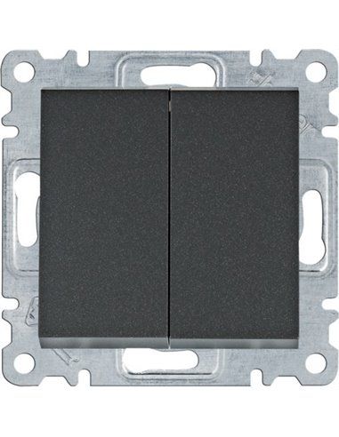Lumina Doppeltreppenschalter Schwarz Wl0053