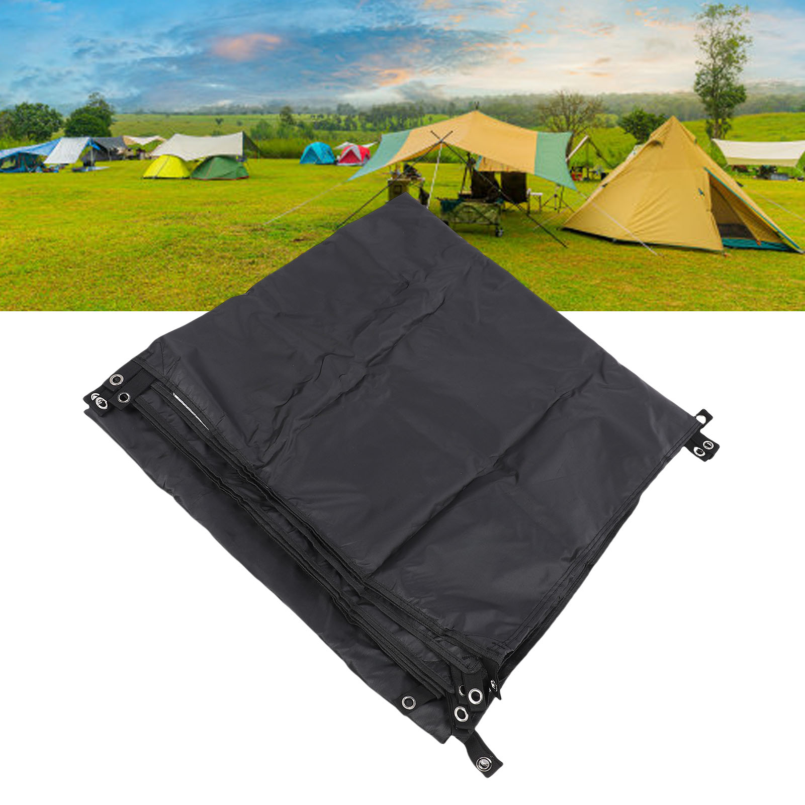 Multifunktionale, Wasserdichte Und Uv-beständige Campingplane Mit Heringen Und Abspannseilen, Windbeständig