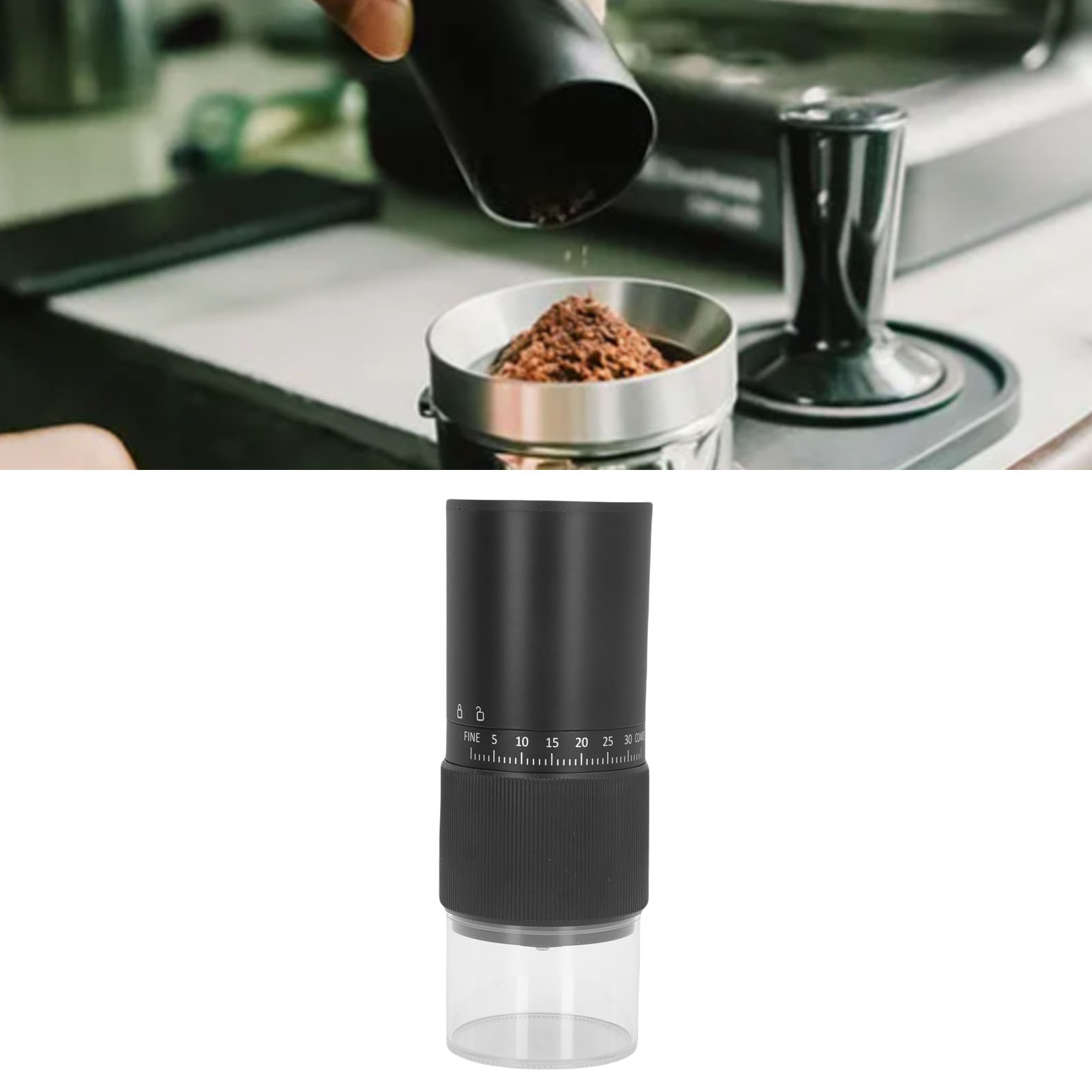 Tragbare Elektrische Kaffeemühle, Usb-aufladbar, Mit 25-g-keramik-kegelmahlwerk, 1–40 Mahlgradeinstellungen, Für Zuhause, Reisen Und Büro