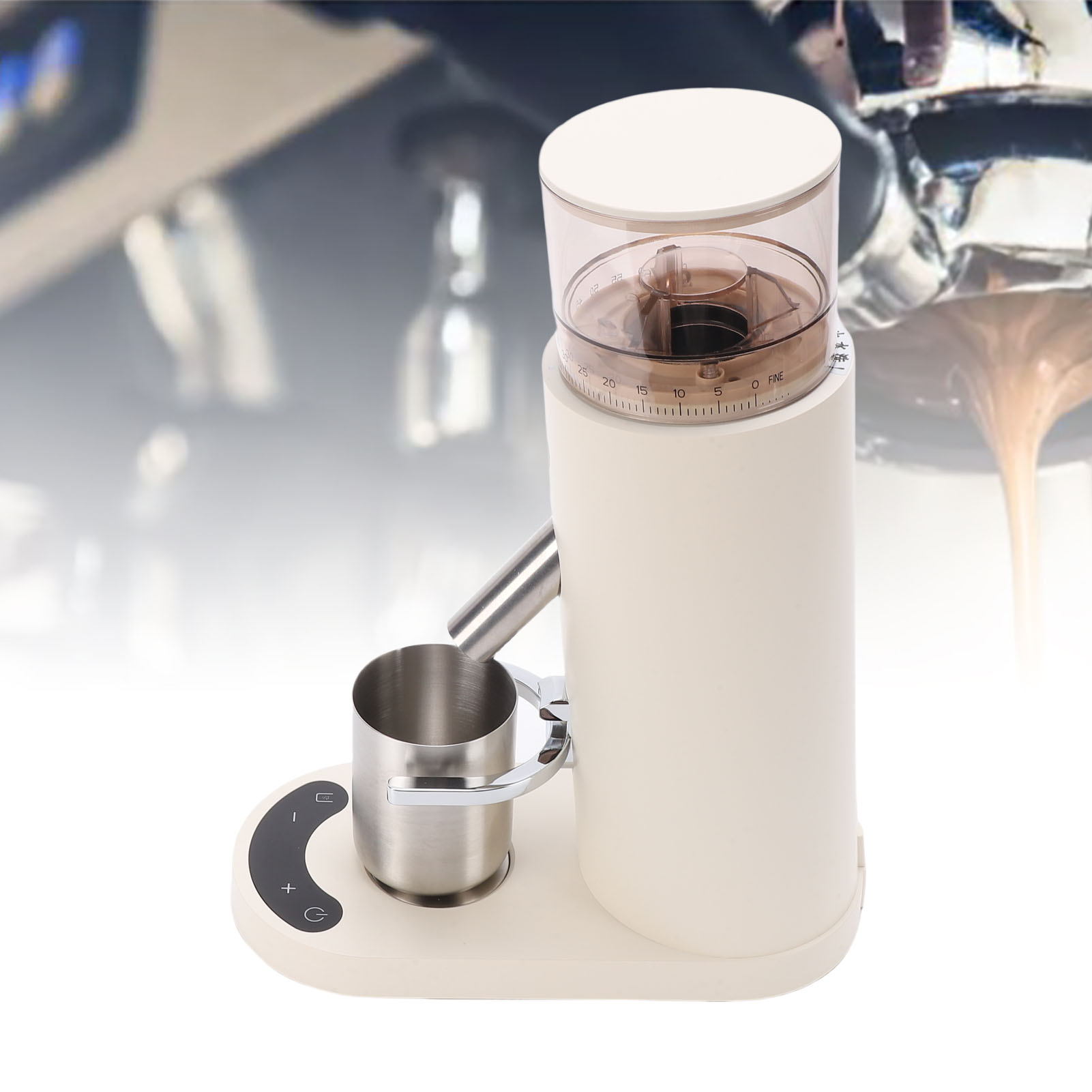 Wiederaufladbare, Antistatische Elektrische Kaffeemühle Mit Mehreren Modi, 685 Aprikose