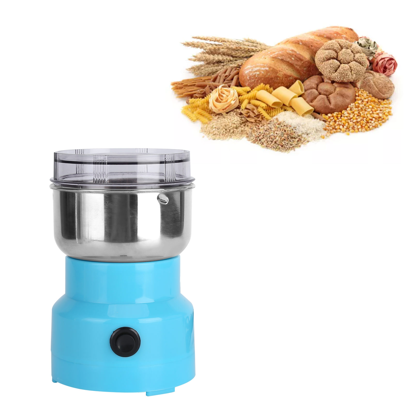Multifunktionale Elektrische Kaffeemühle [getreidemühle] Kompakte Kaffeebohnenmühle 475 G Fassungsvermögen 100 G