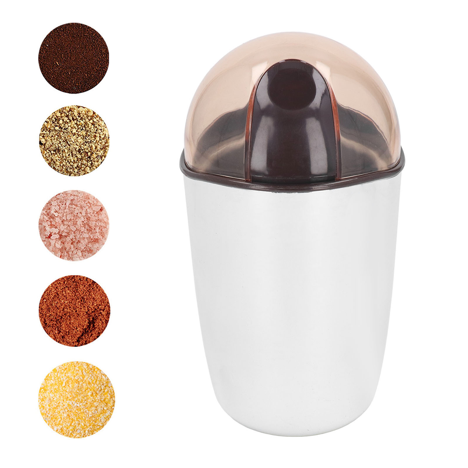Elektrische Kaffeemühle [brother] Aus Edelstahl 304, 200 W, 684 G, Mahlt Kaffee, Gewürze Und Kräuter Mit Langlebigen Klingen, Leicht Zu Reinigen