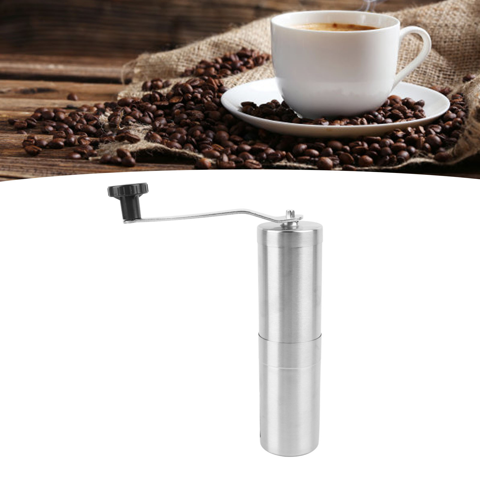Manuelle Kaffeemühle Aus Edelstahl Für Den Heim- Und Outdoor-einsatz [manuelle Kaffeemühle] + [manuell] + [premium-version] + [edelstahl]