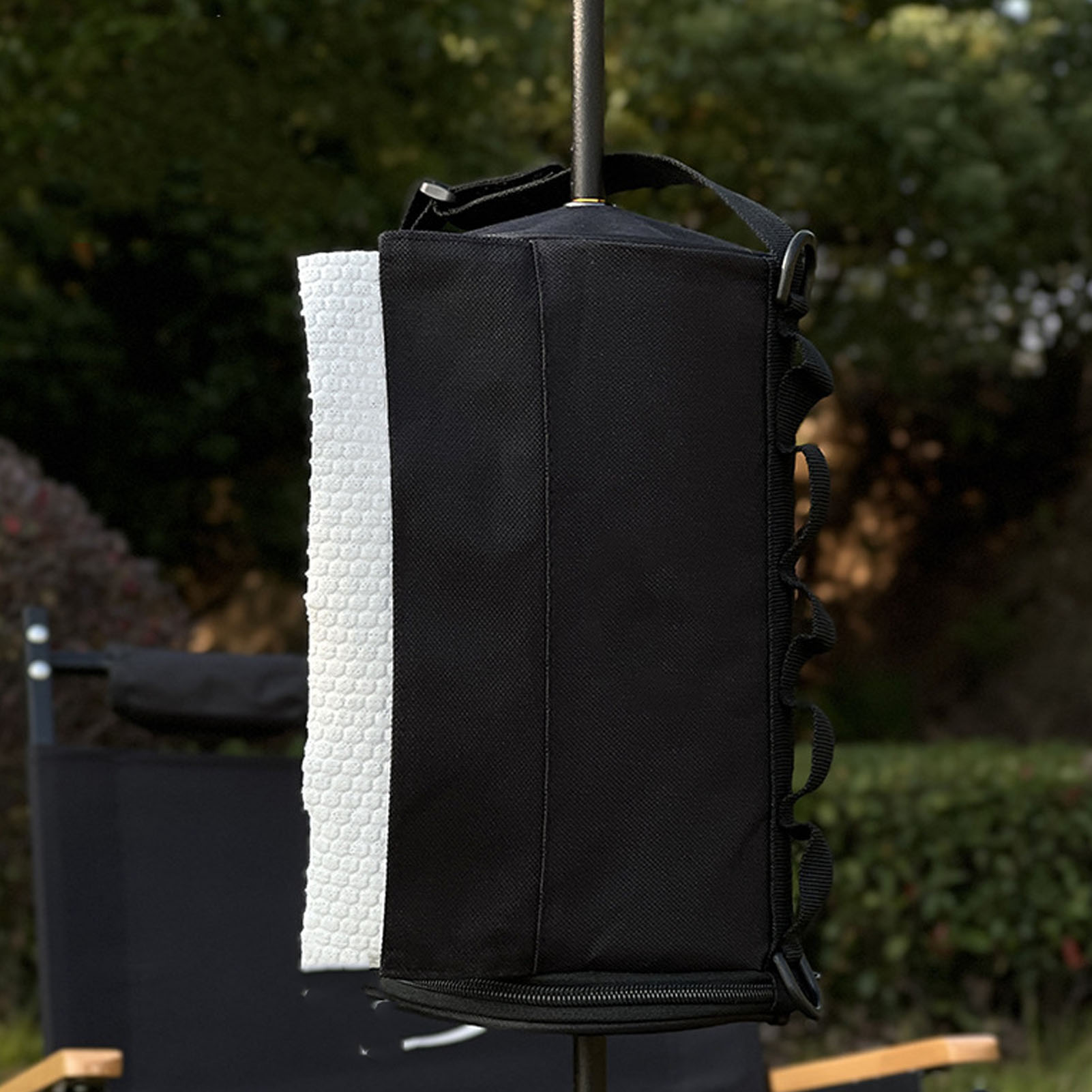 Multifunktionale, Tragbare Oxford-aufbewahrungstasche Für Camping Und Reisen Mit Papierrollenhülle Und Taschenlampenhalter – Komplettes Set Für Outdoor-aktivitäten