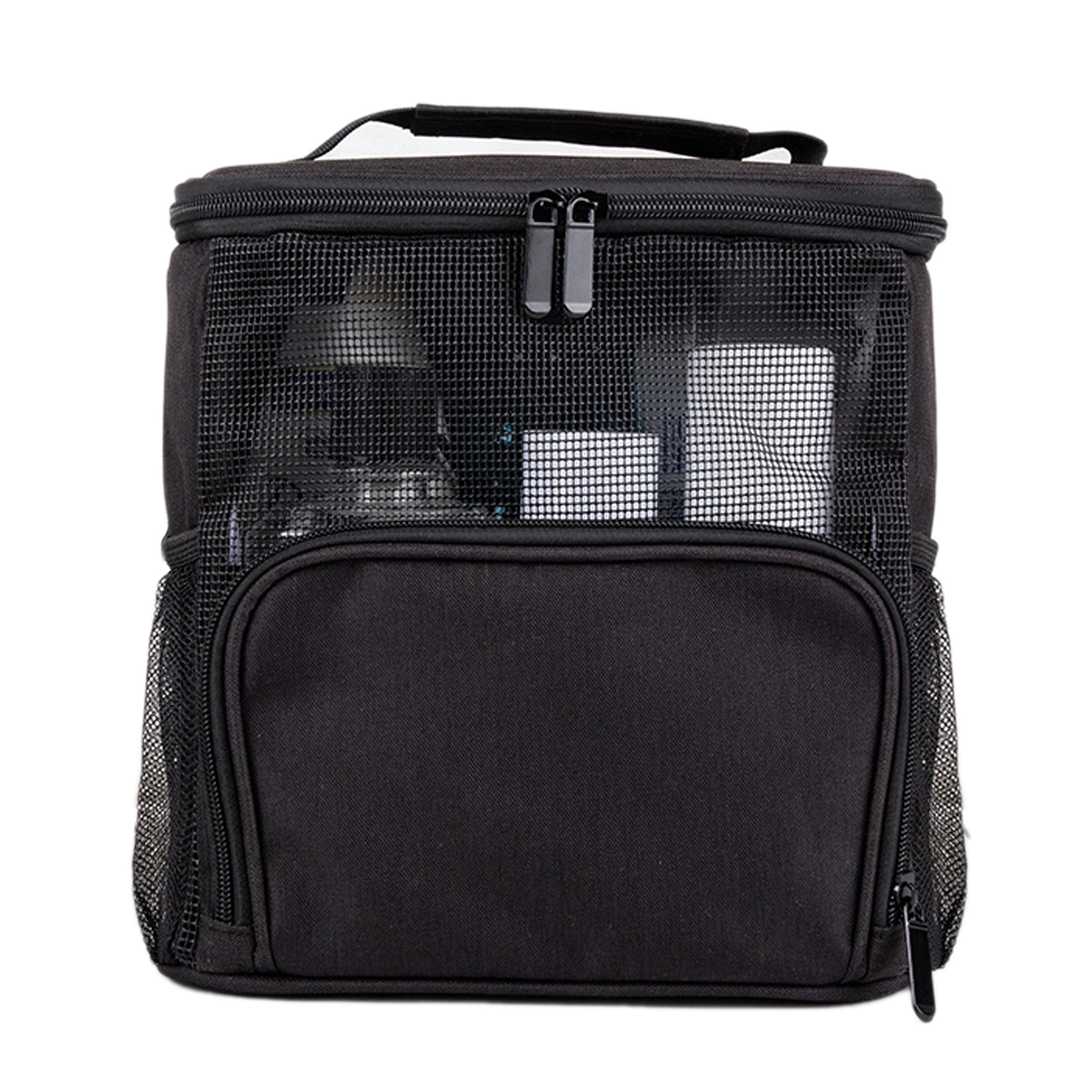Tragbares Duschset – Tragetasche Aus 300d Oxford-gewebe, 100 % Wasserdicht, 25 X 22,5 X 14,5 Cm, Faltbar Und Freistehend (schwarz, Grau, Rosa, Hellblau), 1 Stück