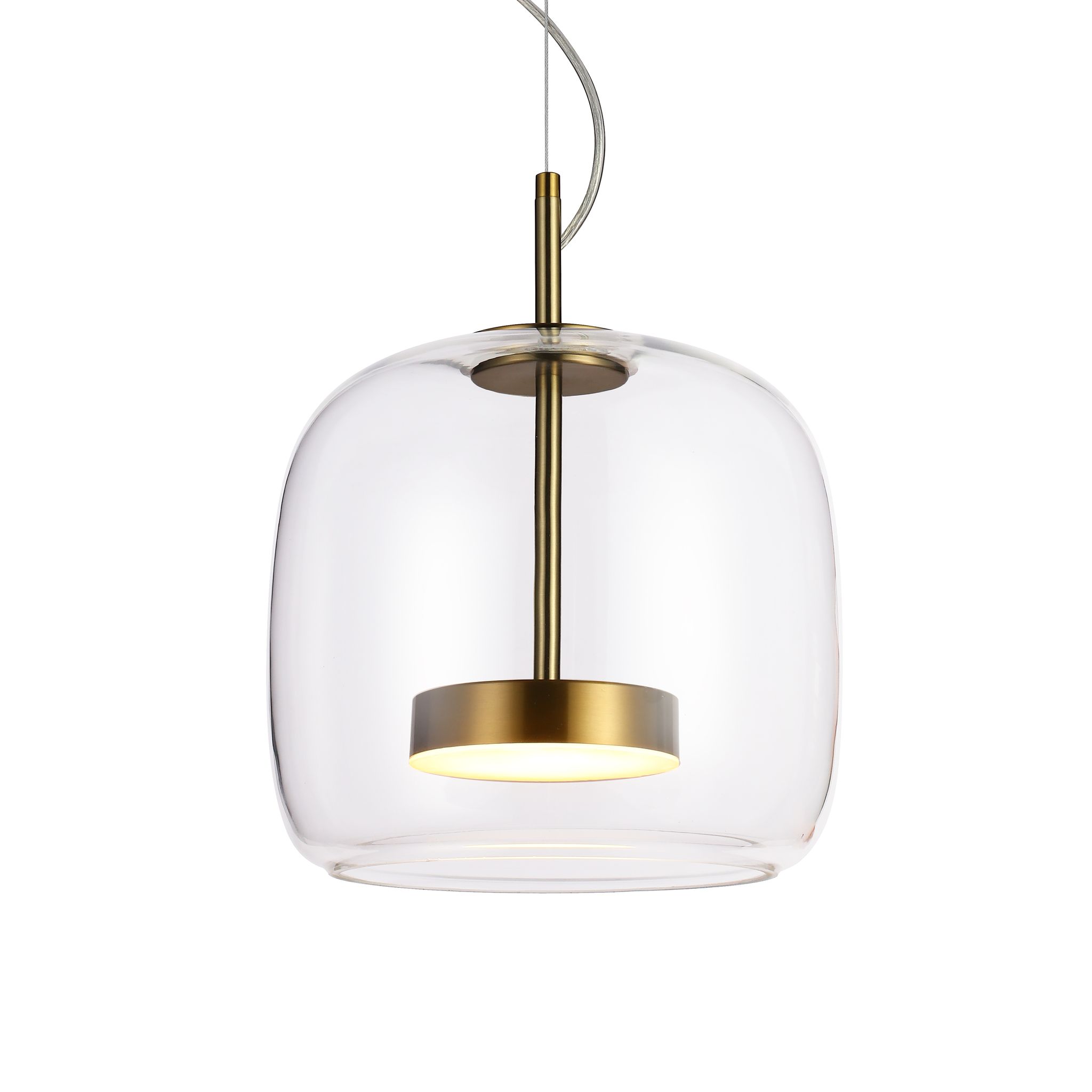 Caste Led-hängeleuchte Gold Italux Pnd-17760a-brss-cl
