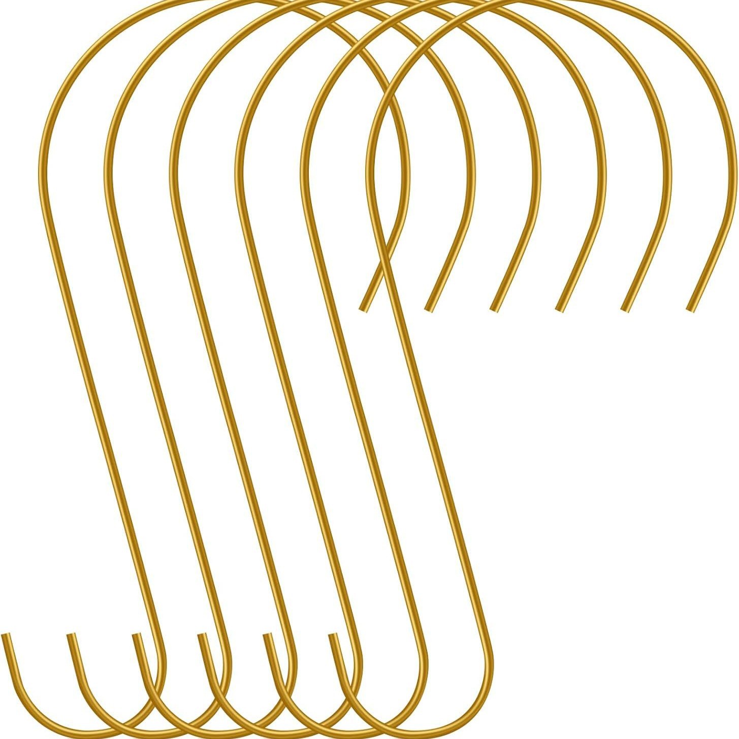 Packung 4 S-aufhängungshaken, 30 Cm Pflanzenhaken Für 10kg Aufhängung Für Küchen, Garagen, Gärten, Laternen (gold)