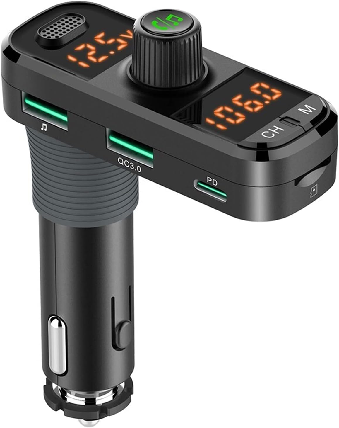 Fm-transmitter-adapter-set, Auto-bluetooth-empfänger Mit Qc3.0- Und Pd3.0-schnellladegerät, Mp3-musikradio Und Usb-zigarettenanzünder-sender, Freisprech-auto-adapter Für Telefon