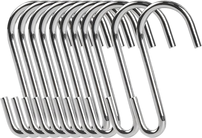 Multifunktionshaken, Packung Mit 32 Robusten S-förmigen Haken, S-haken In Industriequalität Für Küche, Badezimmer, Schlafzimmer Und Büro (silber)