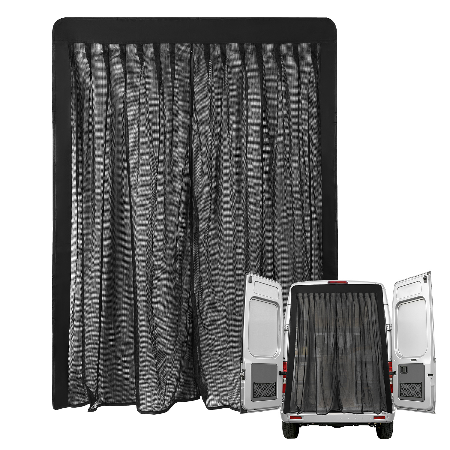 Jiubiaz Magnetisches Fliegengitter Für Autotüren 150 X 110 Cm, Insektenschutznetz Für Autos, Camping, Van, Suv