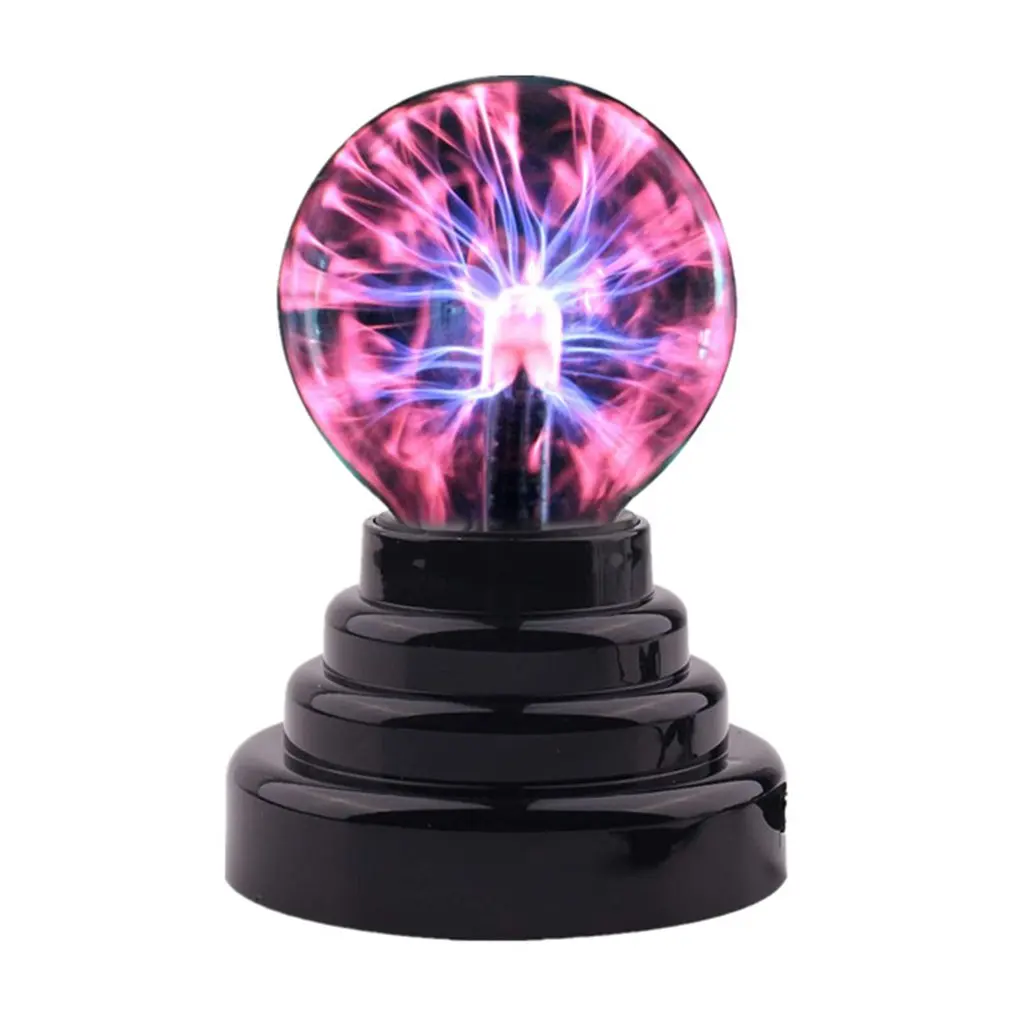 3-zoll-zauberkugel-plasmalampe, Berührungsempfindliche Elektrostatische Kugel, Plasmabirne, Mondförmige Tischlampe, Weihnachtsbeleuchtung, Heimdekoration, Originelle Lampe