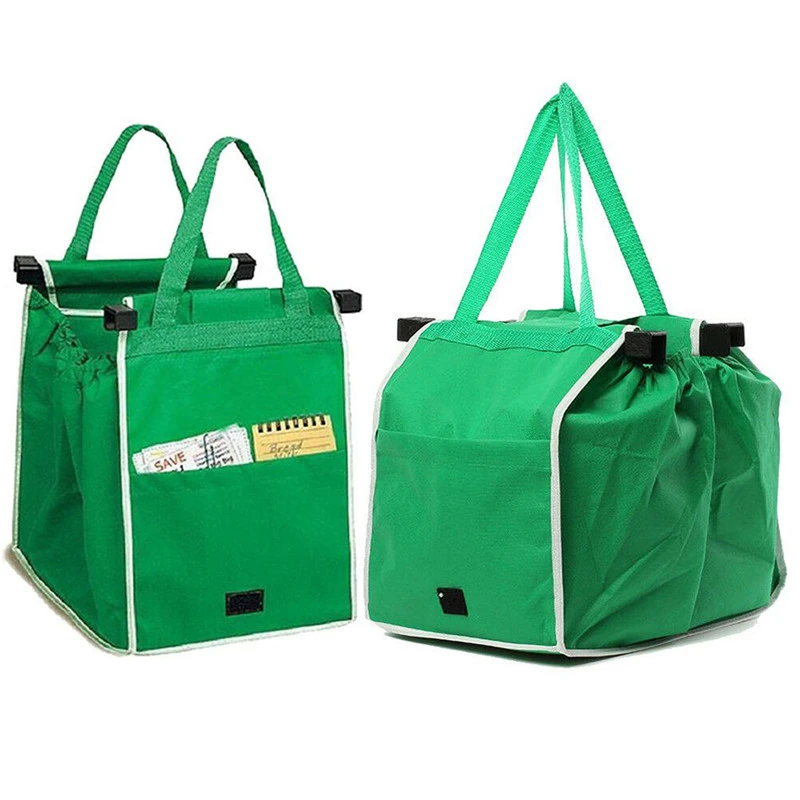 Einkaufstasche Aus Dickem, Umweltfreundlichem Material, Geräumige Handtasche, Faltbar Und Wiederverwendbar, 2 Stück