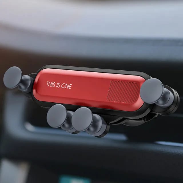 Gravity Auto-handyhalterung, Smartphone-gps-halterung Für Iphone 13, 12, 11 Pro, 8, Samsung, Huawei, Xiaomi, Redmi (rot)