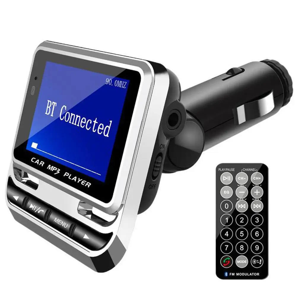 Fm-transmitter/modulator Fürs Auto, Kompatibel Mit Bluetooth, Aux-mp3-player, 1,4-zoll-lcd-bildschirm, Freisprechfunktion, Autozubehör-set