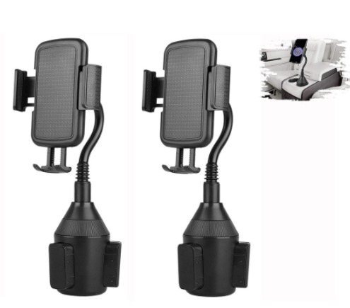 2 Stück Handyhalterung Mit Becherhalterung, Universelle Auto-handyhalterung Mit Becherhalterung, Schwanenhals Längenverstellbar, Becherhalterungswinkel Kompatibel Mit Iphone Und Samsung