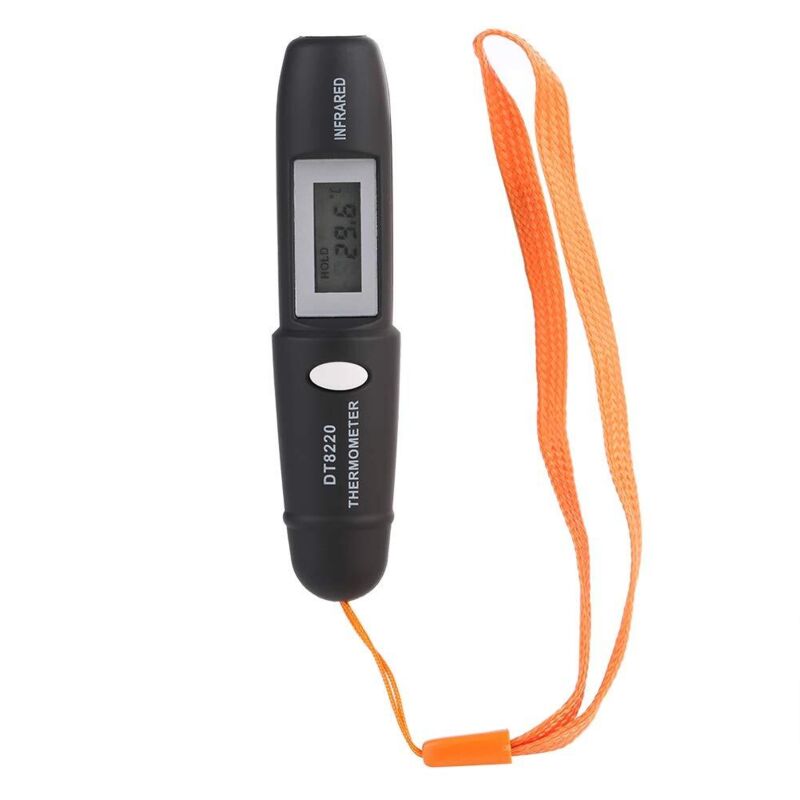 Fleischthermometer – Mini-infrarot-thermometer Ohne Berührung, Digitales Lcd-display, Schwarz