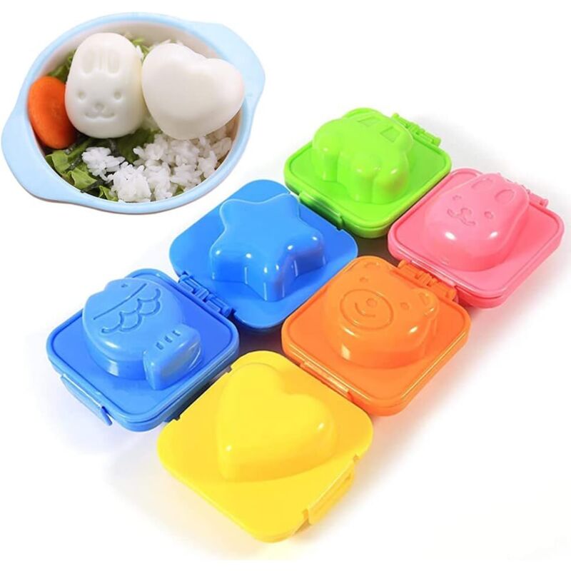 6-teiliges Set Mit Cartoon-eierformen Für Reisbällchen-sushi