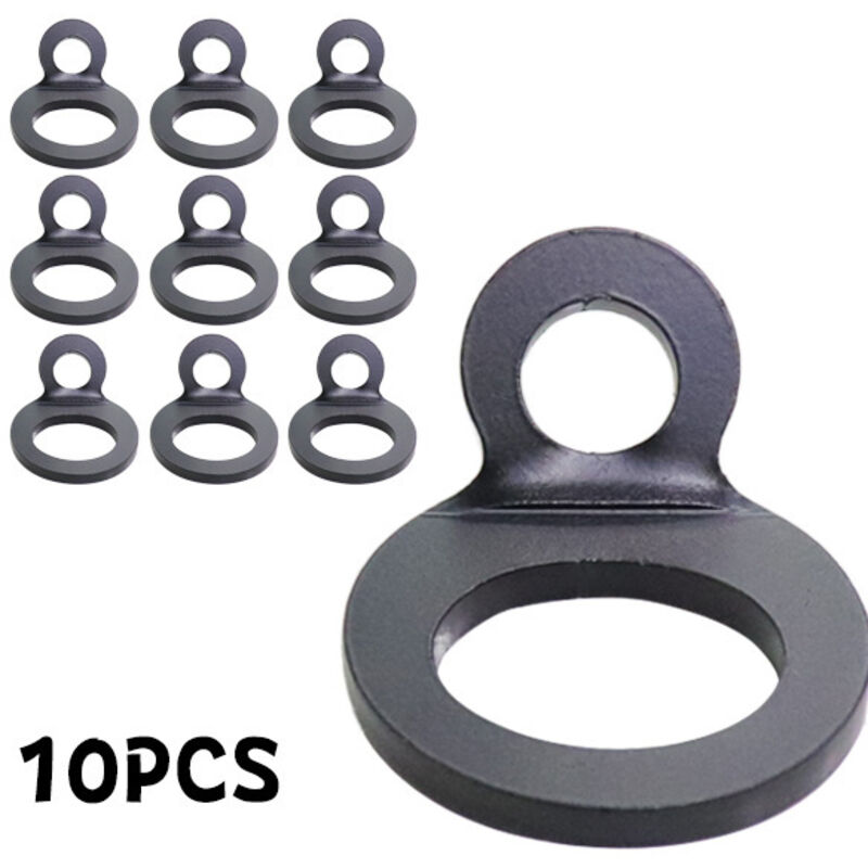 10 Stück Zurranker, Schwarze O-ring-zurankerringe Für Die Garagenmontage Usw.
