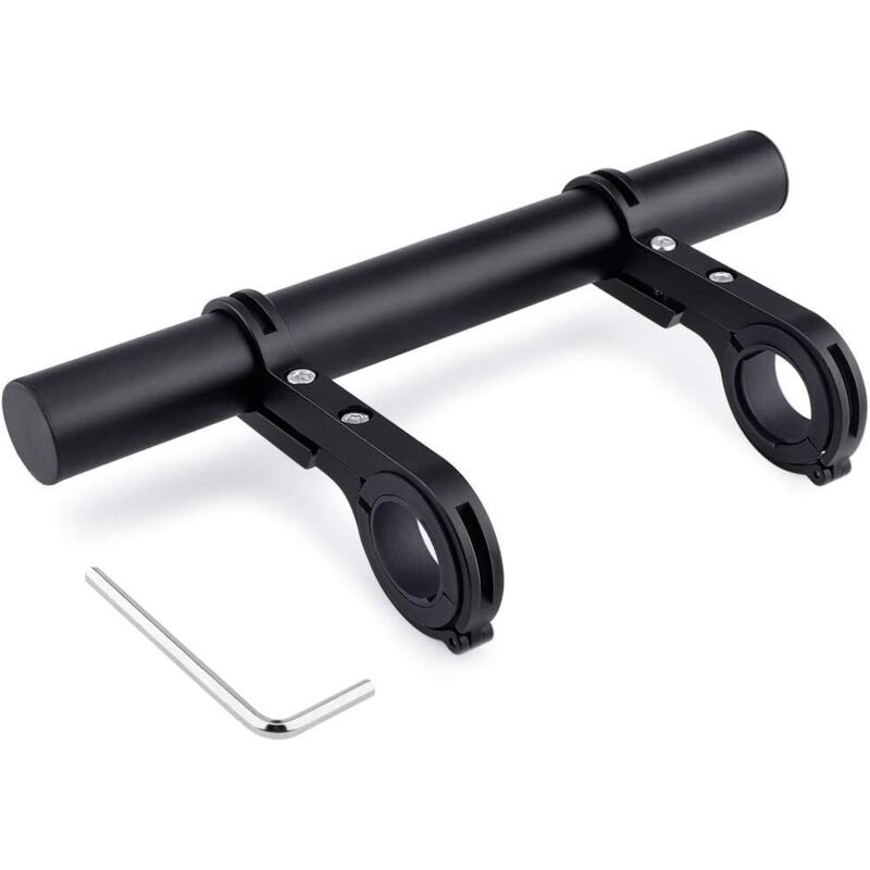 Fahrradlenkerverlängerung, 20 Cm, Aluminiumlegierung, Mit Doppelter Griffhalterung Für Smartphones